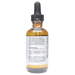 Bottle with active ingredients label on a white background