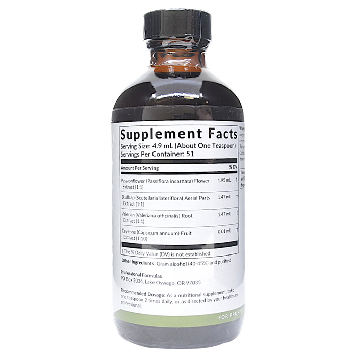 Bottle with supplement facts label on a white background