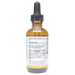 Bottle with active ingredients label on a white background