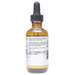 Bottle with inactive ingredients label on a white background