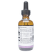 Bottle with inactive ingredients label on a white background