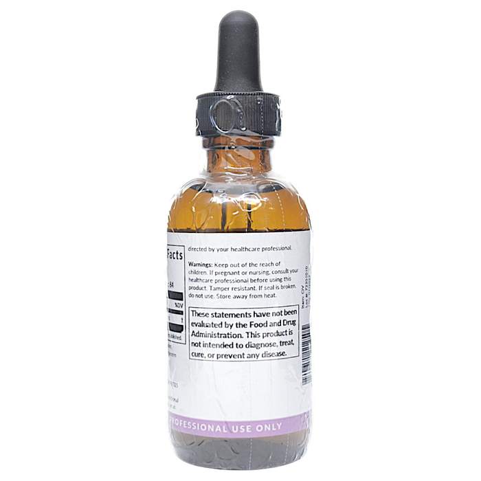 Bottle with warnings on a white background