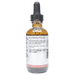Bottle with inactive ingredients label on a white background