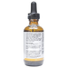 Bottle with active ingredients label on a white background