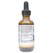 Bottle with inactive ingredients label on a white background