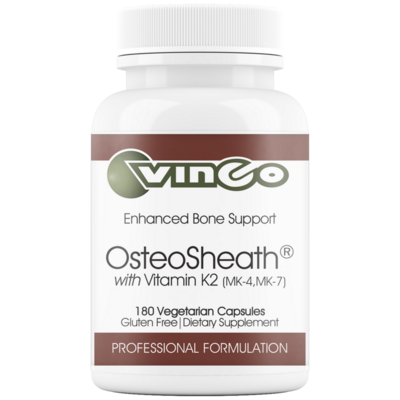 Vinco OsteoSheath, 180 capsules, front of bottle