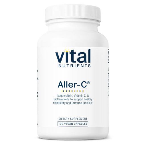 Vital Nutrients Aller-C dietary supplement bottle on a white background