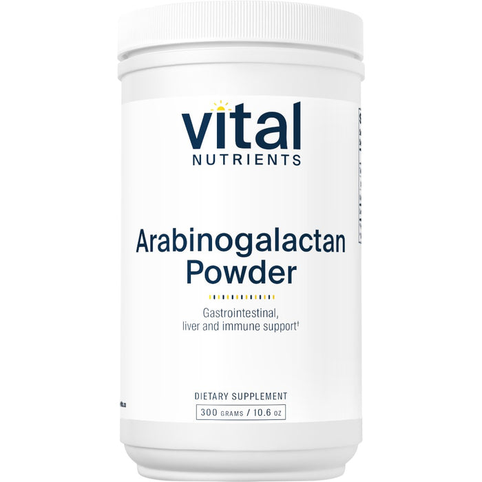 Vital Nutrients Arabinogalactan Powder, 300 g, front of jar