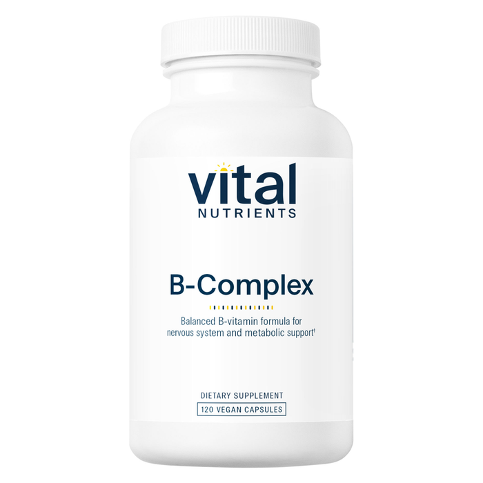 Vital Nutrients B-Complex, 120 capsules, front of bottle