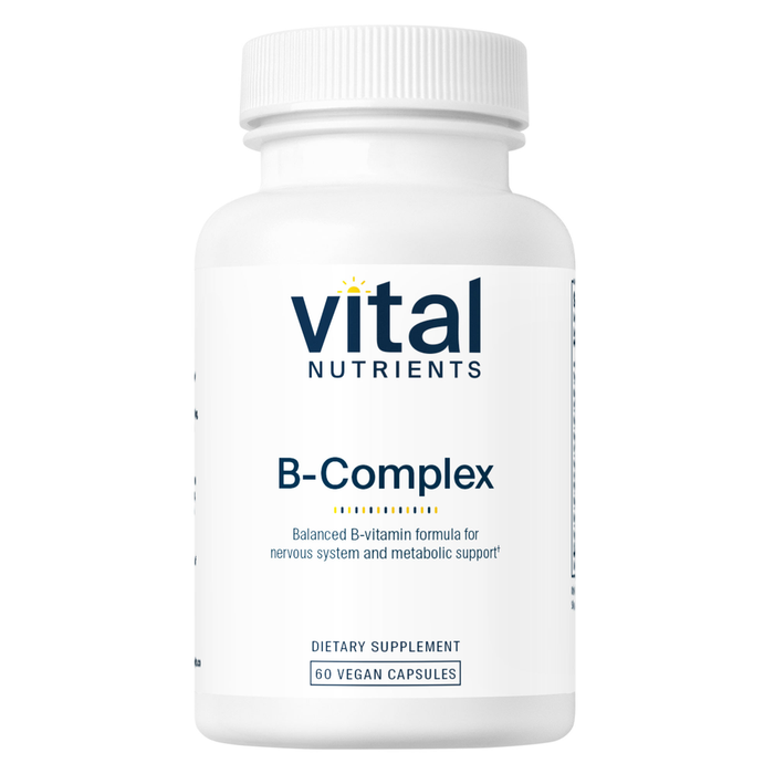 Vital Nutrients B-Complex, 60 capsules, front of bottle