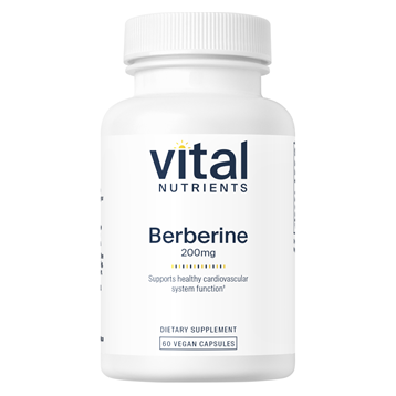 Vital Nutrients Berberine 200 mg, 60 veg capsules, front of bottle