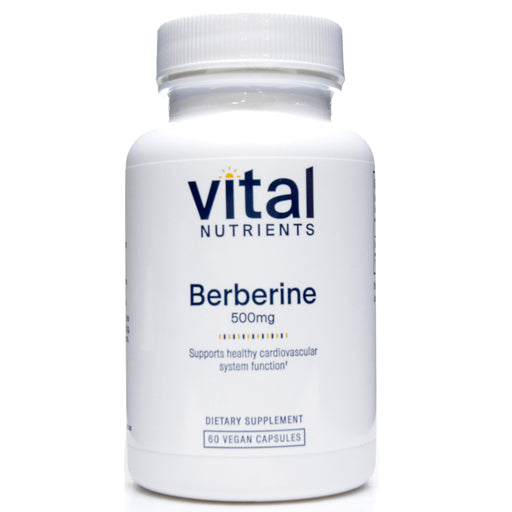 Vital Nutrients Berberine 500 mg, 60 capsules, front of bottle