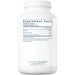 Vital Nutrients Betaine HCL w/Pepsin & Gentian 225 capsules supplement facts label
