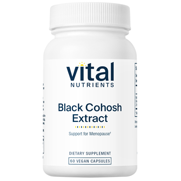 Vital Nutrients Black Cohosh Extract 250 mg, 60 capsules, front of bottle