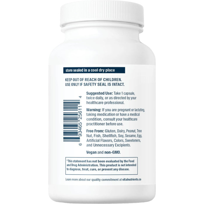 Vital Nutrients Boswellia Extract 400 mg 90 veg capsules suggested use label