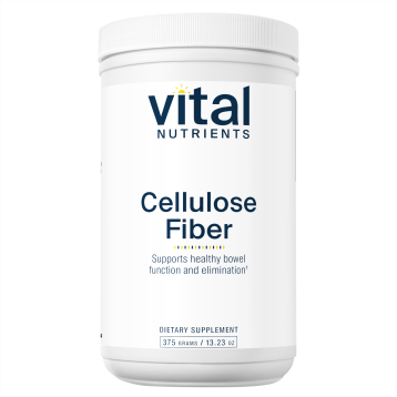 Vital Nutrients Cellulose Fiber, 375 g, front of jar