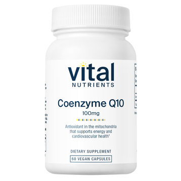 Vital Nutrients CoEnzyme Q10 100 mg, 60 capsules, front of bottle
