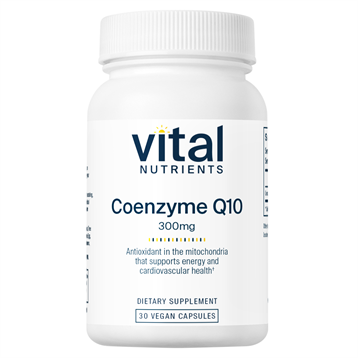 Vital Nutrients Coenzyme Q10 300 mg, 30 capsules, front of bottle