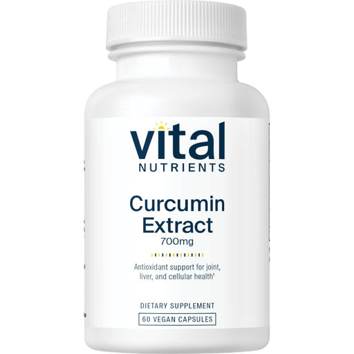 Vital Nutrients Curcumin Extract 700 mg, 60 veg capsules, front of bottle
