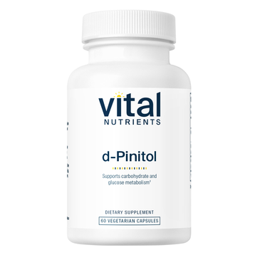 Vital Nutrients d-Pinitol 600 mg, 60 capsules, front of bottle