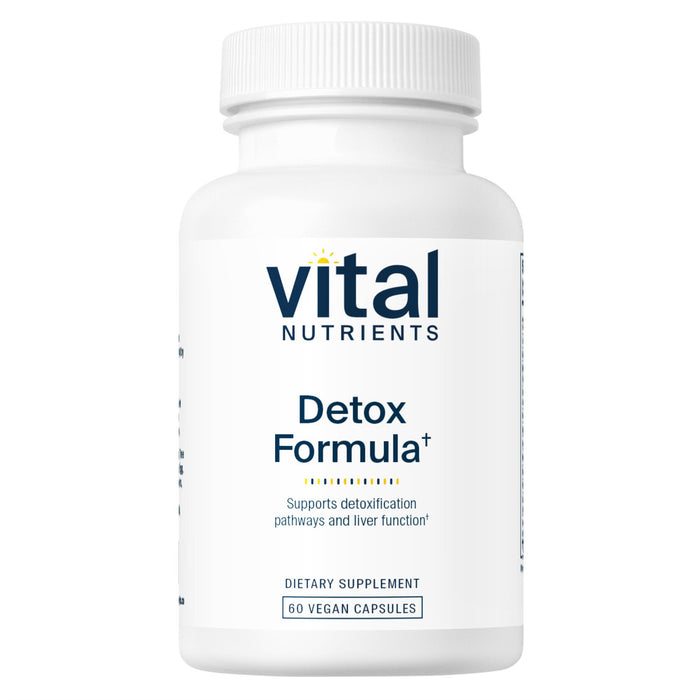 Vital Nutrients Detox Formula dietary supplement bottle on a white background