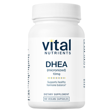 Vital Nutrients DHEA 10 mg, 60 capsules, front of bottle