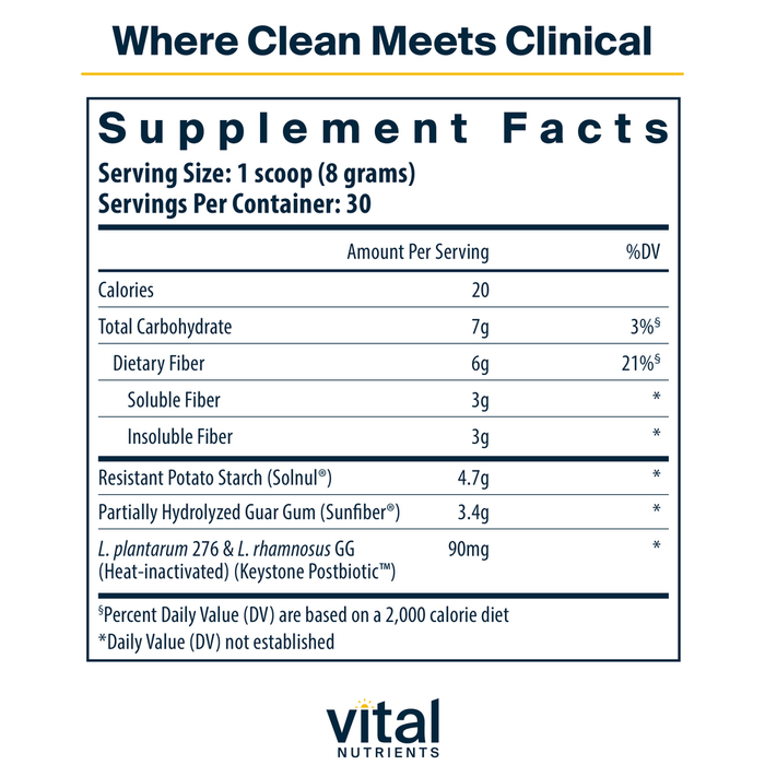 Vital Nutrients GLP-1 Daily Support Fiber Unflavored