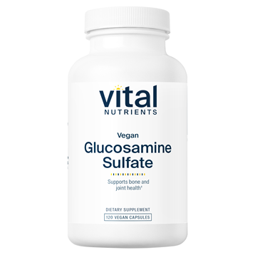 Vital Nutrients Glucosamine Sulfate 750 mg, 120 capsules, front of bottle