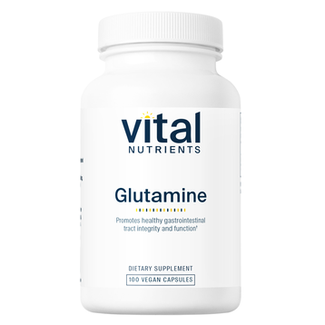 Vital Nutrients Glutamine 3400 mg, 100 capsules, front of bottle