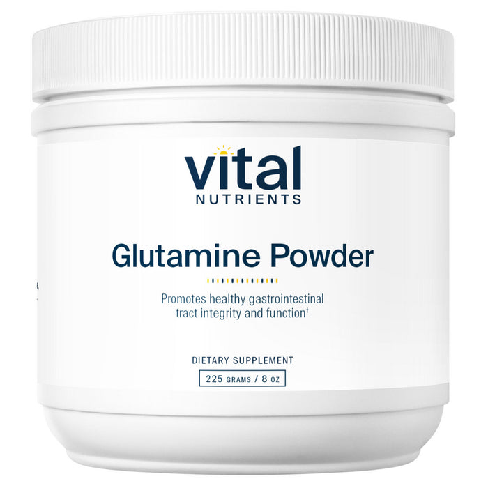 Vital Nutrients Glutamine Powder, 8 oz, front of jar