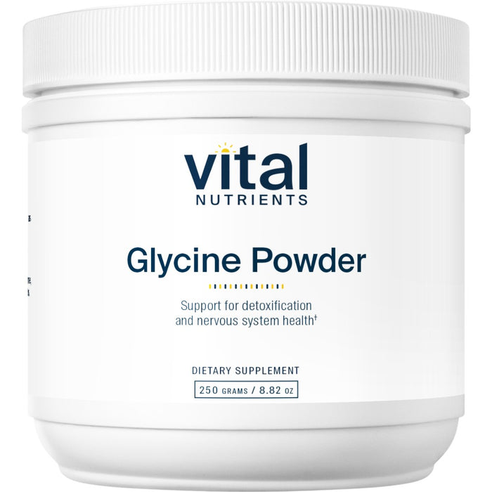 Vital Nutrients Glycine Powder, 250 g, front of jar