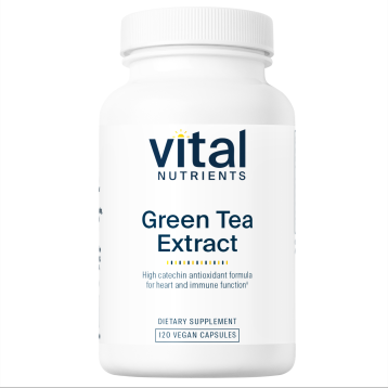 Vital Nutrients Green Tea Extract 550 mg, 120 capsules, front of bottle