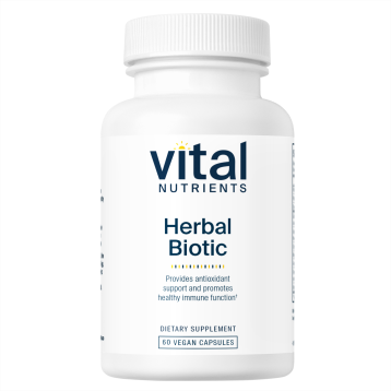 Vital Nutrients Herbal Biotic, 60 capsules, front of bottle