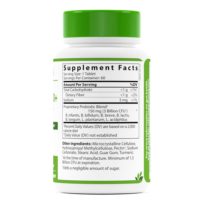 Vital Nutrients Hyperbiotics Bifidobacterium 50+ Probiotic supplement facts label