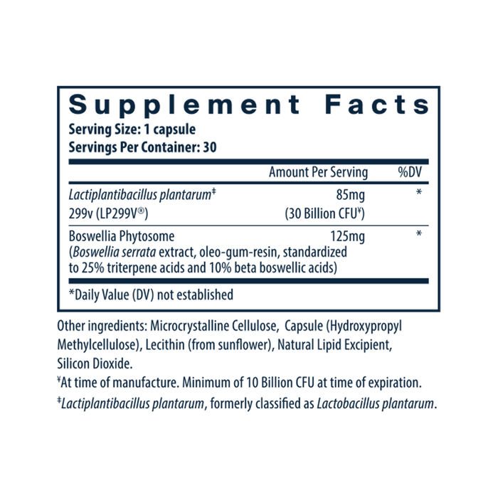 Vital Nutrients Hyperbiotics IBS Support Probiotic Supplement Facts