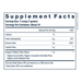 Vital Nutrients Hyperbiotics Prebiotic Fiber Powder Supplement Facts