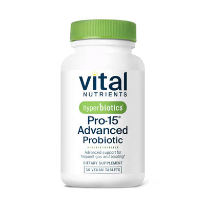 Vital Nutrients Hyperbiotics Pro-15 Advanced Probiotic, 60 tablets, front of bottle
