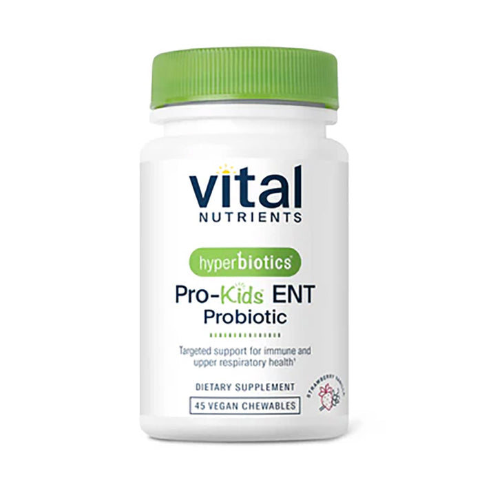 Vital Nutrients Hyperbiotics PRO-Kids ENT, 45 chewable tablets, front of bottle