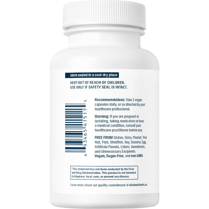 Vital Nutrients Ipriflavone 600 mg 90 capsules suggested use label