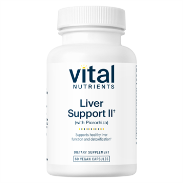 Vital Nutrients Liver Support II (with Picrorhiza), 60 veg capsules, front of bottle