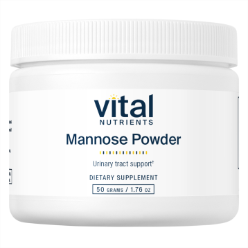 Vital Nutrients Mannose Powder, 50 g, front of jar