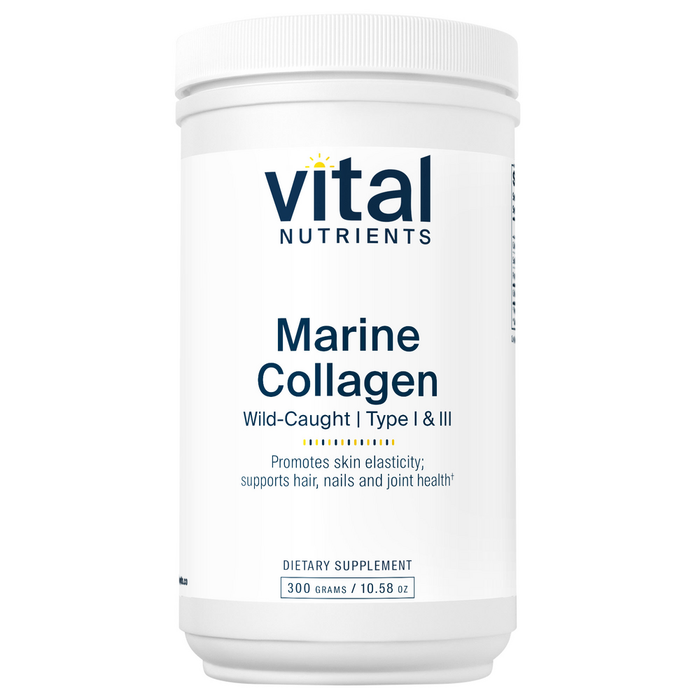 Vital Nutrients Marine Collagen Type I & III, 300 g, front of jar
