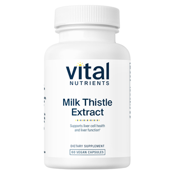 Vital Nutrients Milk Thistle 250 mg, 60 capsules, front of bottle