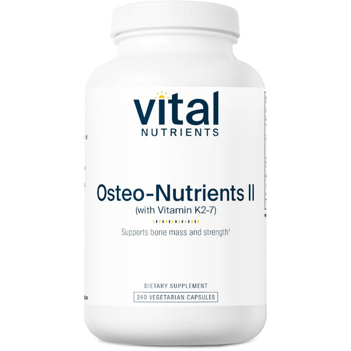 Vital Nutrients Osteo-Nutrients II, 240 capsules, front of bottle