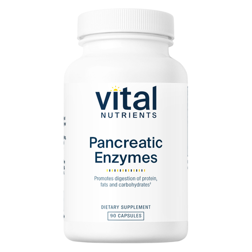 Vital Nutrients Pancreatic Enzymes, 90 capsules, front of bottle