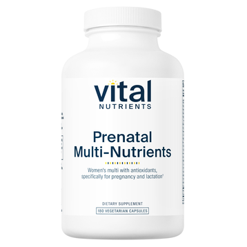 Vital Nutrients PreNatal Multi-Nutrients, 180 capsules, front of bottle