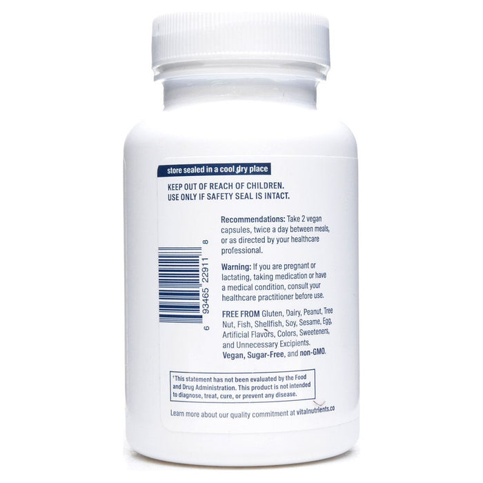 Vital Nutrients Quercetin 500 mg 100 capsules suggested use label