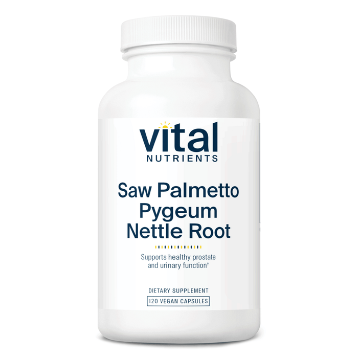 Vital Nutrients Saw Palmetto Pygeum Nettle Root, 120 capsules, front of bottle