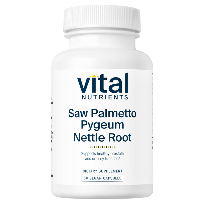 Vital Nutrients Saw Palmetto Pygeum Nettle Root, 60 capsules, front of bottle