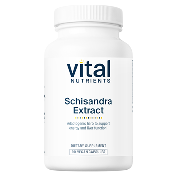 Vital Nutrients Schisandra Extract 500 mg, 90 veg capsules, front of bottle